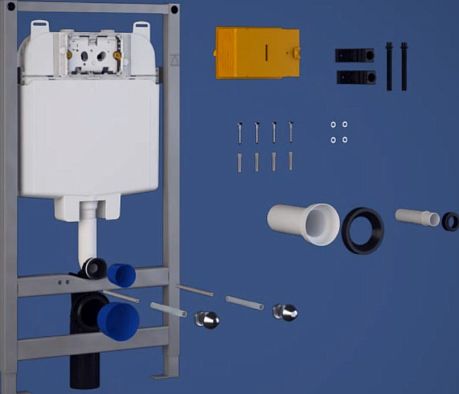 Система инсталляции для подвесного унитаза без кнопки (ML.BTR-27.660)