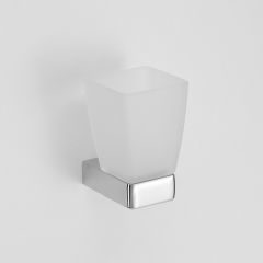 Стакан ELITE настенный, квадратный стекло (7057010) хром