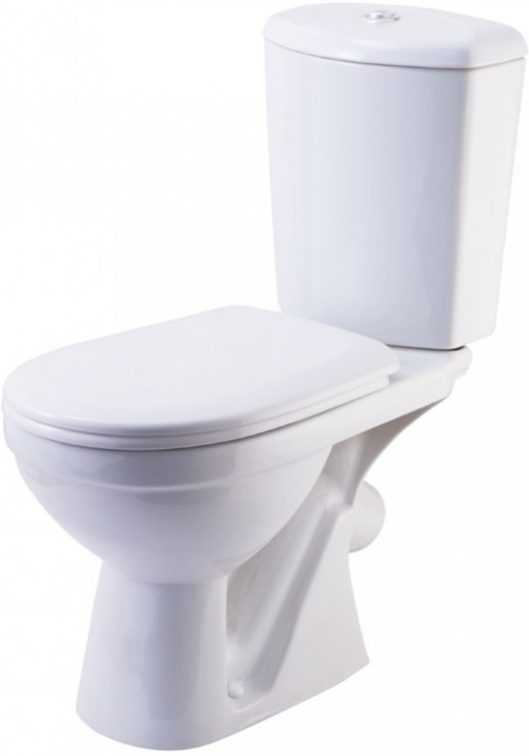 Унитаз КОМФОРТ напольный, белый, крышка/сиденье пластик