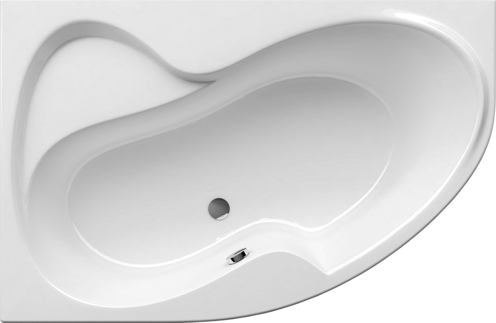 Ванна ROSA II [160*105] L левая, слив-перелив, опорная конструкция, фронтальная панель