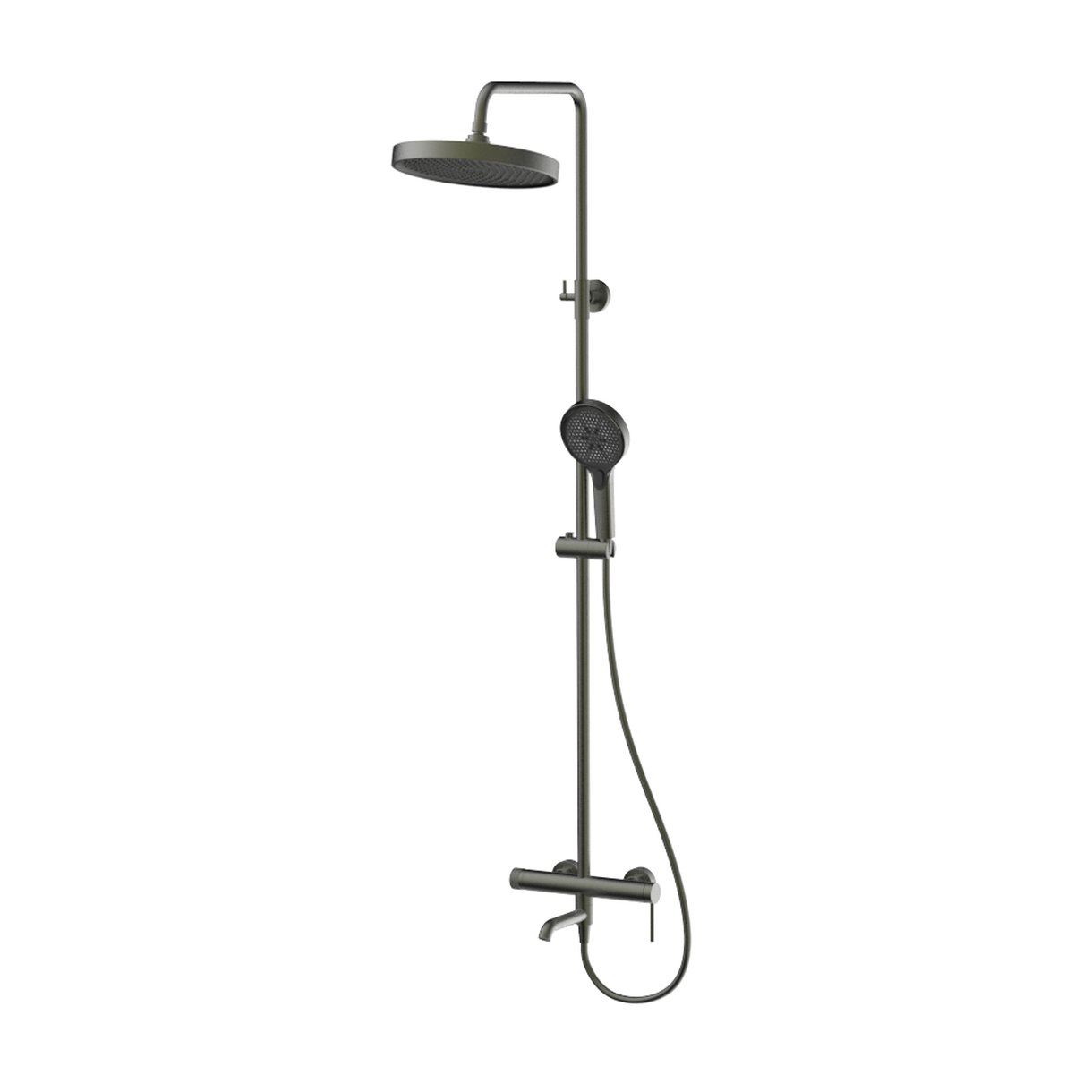 Душевая система со смесителем AURA  AV7540GM оружейная сталь AVRORA