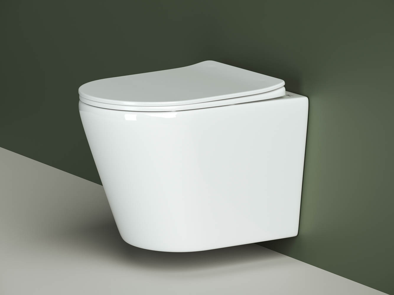 Унитаз HIGHLIGHT Rimless CN1804 подвесной, крышка/сиденье микролифт