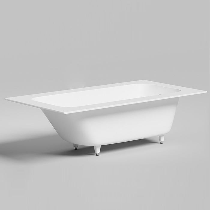 Ванна ORLANDA PLUS KIT встраиваемая 1900х1000х600мм, "Up&Down", сифон, щелевой слив-перелив*