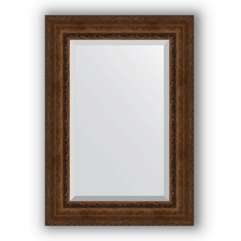 Зеркало BY 3455 [72*102] в багетной раме, состаренная бронза с орнаментом EVOFORM*