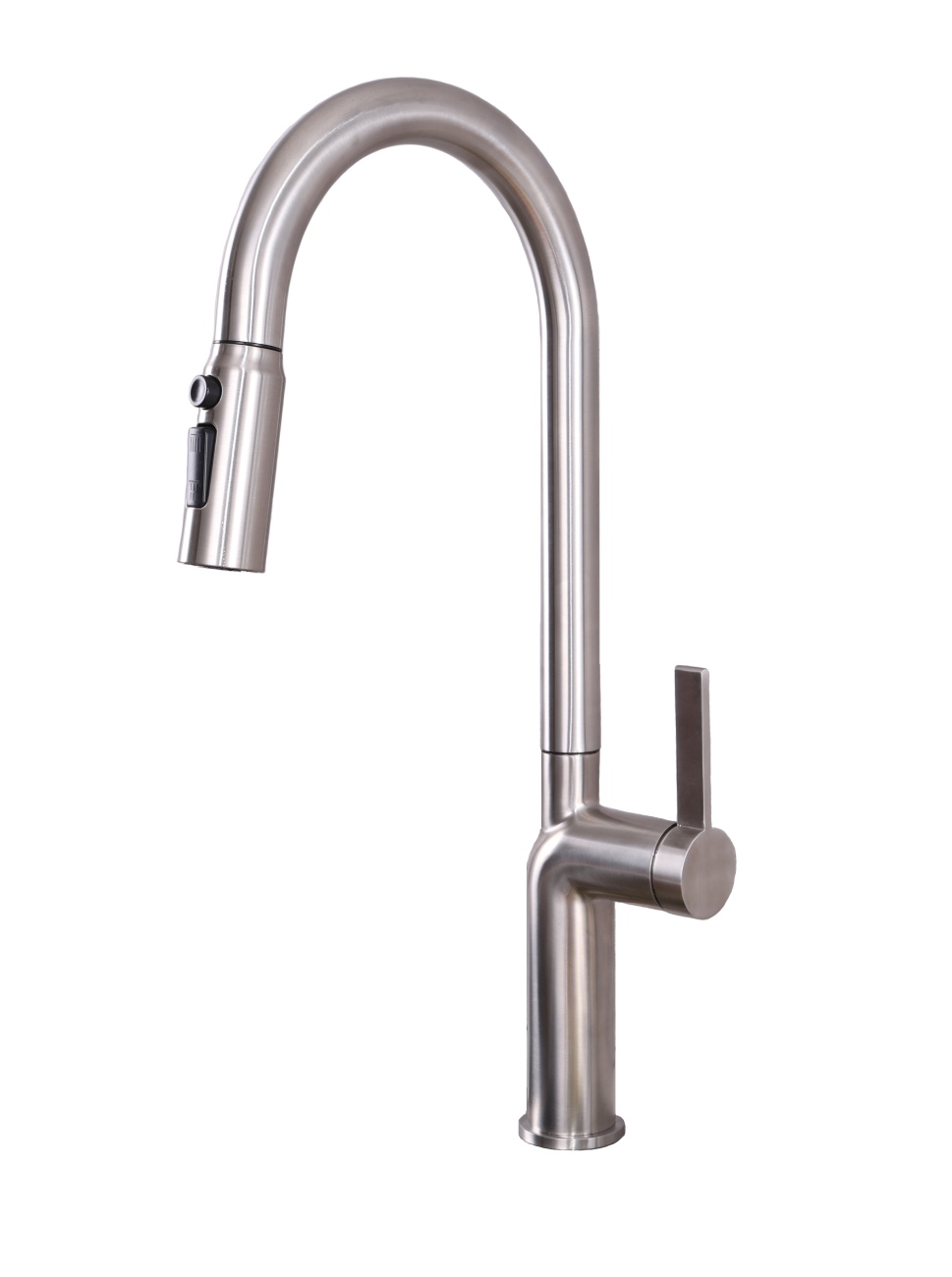 Смеситель KITCHEN для кухни AV9015BN с высоким поворотным изливом, цвет брашированный никель