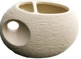 Стакан RUSTIKA настольный с разделителем, светло-бежевый (DG01-05-03)