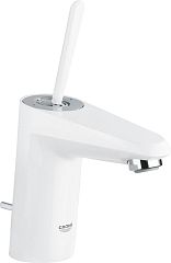 Смеситель EURODISC JOYSTICK для умывальника 23425LS0 белый (донный клапан, гибк. подводка гайка 3/8)