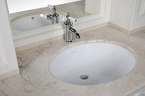 Умывальник OVALE (EN262, E3120-NF) [498/565*385/450*195*150] устанав-мый снизу набор фиксаторов *