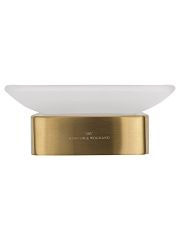 Мыльница с держателем LOTTE брашированное золото WW-8322-BG*