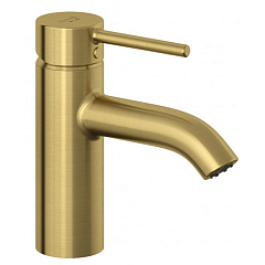 Смеситель BOZZ для умывальника 38266N076 с донным клапаном PUSH-OPEN брашированное золото