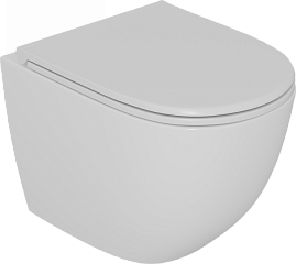 Унитаз D&K Matrix DT1396016 безободковый, крышка/сиденье плавное закрытие 490*370*360*