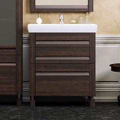 Тумба ЛАВАРРО Q80 венге напол (умывальник Q 80,6*48, тумба 80*48/87)