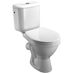 Унитаз LYRA косой выпуск 8242340002429, крышка/сиденье пластиковые петли 8925153000009*