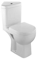 Унитаз ODEON UP (E18557K, E4741, E70011) (чаша, УГЛОВОЙ бачок, крышка/сиденье плавное закрытие)