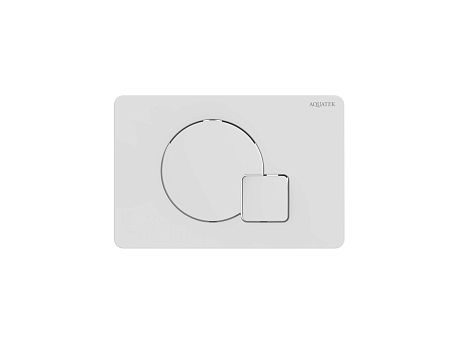 Кнопка смыва KDI-0000066 белый глянец (клавиши круг/квадрат) AQUATEK