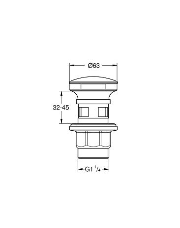 Донный клапан GROHE 40824000