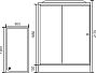 Душевая кабина ROYAL BATH [120*80*217] стекло прозрачное (RB 8120 HP3-WT L)