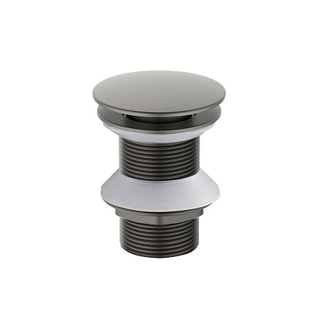 Выпуск для раковины AQ6003BGM Push-open ,крышка круглая, оружейная сталь AQUATEK