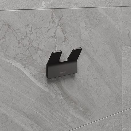 Крючок двойной Lemark SMOOTH LINE графит 9716006
