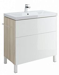 Тумба SMART 80см, белый, с умывальником Como 80 (B-SU-SMA-CO80/Wh, P-UM-COM80/1)