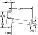 Сифон KLUDI  1 1/4" для биде1032105-00, хром*