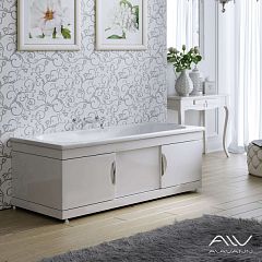 Экран под ванну ALAVANN 1,5 м МДФ Monaco Still купе белый, МД-1607-1500-00*