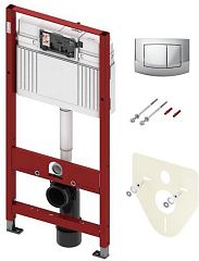 Система инсталляции TECE 4в1 9400005/9400405 для унитаза (рама+бачок,крепл.,звукоиз.,кн.AMBIA)хром*