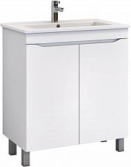 Тумба GRANI напольная [750х470х850] 750-2-0 белый, умывальник Оскар (tn.GRI.OSK.75.2D), VIGO*