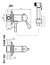 Гигиенический набор LABE 4в1, бронза L047SM ( смеситель, лейка, шланг, держатель)