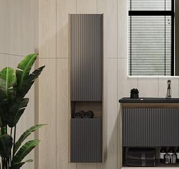 Пенал подвесной TOSSONY 140 , дуб самдал/антрацит (Toss.04.140/P/DS-A/JR)