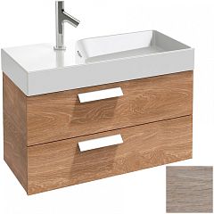 Тумба FORMILA RYTHMIK [79,5**36*42,4] EB1302-E10 квебекский дуб с умывальником EXP112-Z-00 [80*37]