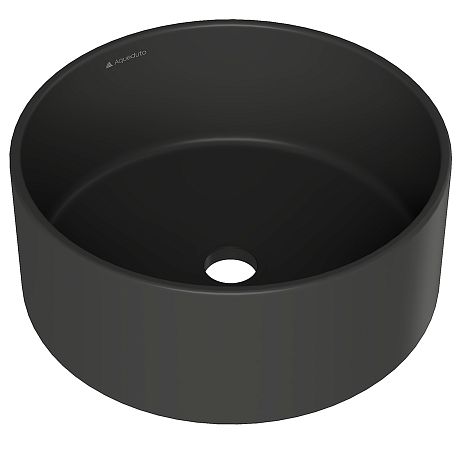 Умывальник ESPIRAL круглый, накладной D400 ESP0140, черный матовый