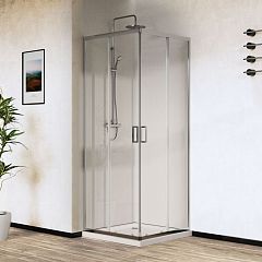 Душевое ограждение CITY VSS-5CT900CL [900*900*195] стекло прозрачное,профиль хром*