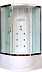 Душевая кабина ROYAL BATH [90*90*217] стекло 6мм, душ ручной, верхний, спин массаж (RB 90BK3-WT)