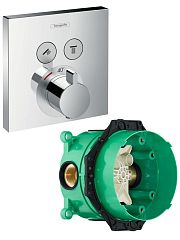 SET HG SHOWER SELECT термостатический смеситель для душа 15763000S (15763000+01800180)*