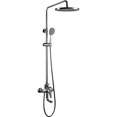 Душевой гарнитур POSEIDON со смесителем, верхний/ручной душ, хром (LM4262C)*