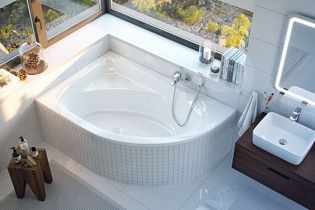 Ванна AQUARELLA 170x110 на каркасе, левая WAEX.ARL17WH*