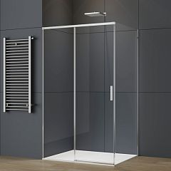 Душевое ограждение SOFT 2 VSR-3SO29012CL [120x90] стекло прозрачное, профиль хром*