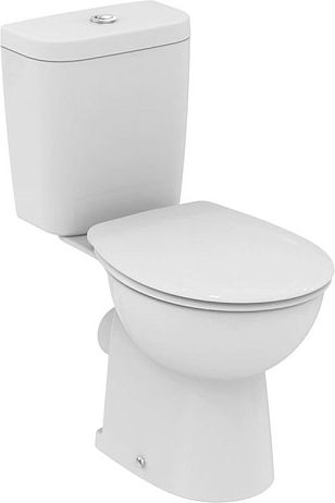 Унитаз СЕВА ФРЕШ E408861 крышка/сиденье дюропласт,  плавное закрытие