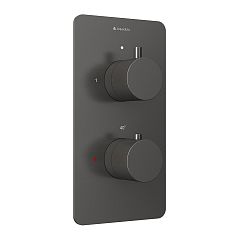 Термостат скрытого монтажа ACENO для ванны и душа 2 потребителя ACE0245 оружейная сталь*