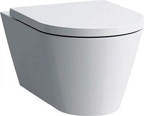 Унитаз KARTELL подвесной безободковый 8.2033.6, крышка/сиденье плавное закрытие 8.9133.1.000.000.1