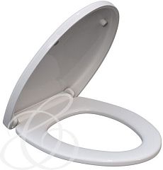 Крышка/сиденье ARMONIA бук эмаль белая/хром KFE-AC-В077