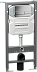 Система инсталляции ENVISION с кнопкой смыва FLAT хром матовый с креплениями, CN1002M
