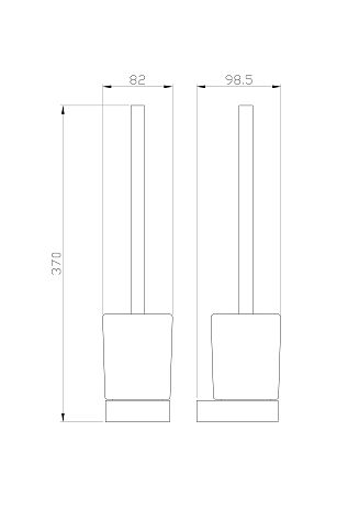 Ершик LOTTE брашированное золото WW-8329-BG*