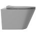 Унитаз CONE  подвесной безободковый CON0130 [525*360*320] , крышка/сиденье микролифт, серый матовый