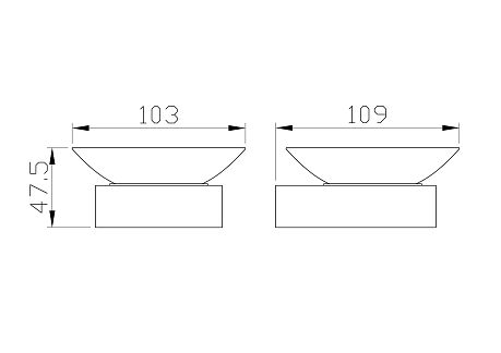 Мыльница с держателем LOTTE брашированное золото WW-8322-BG*