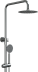 Душевая система STREAMLINE SS-06/1 с верхним душем и смесителем для душа, матовая сталь, KNOTLOR*