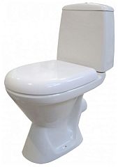 Унитаз VEGA косой выпуск напольный, крышка/сиденье тонкое SC (2451.4.000.242.1, 9051.7.000.000.1)