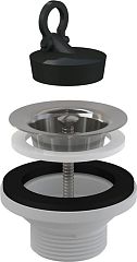 Выпуск A33 сифона для мойки 6/4″ с нержавеющей решеткой DN70*