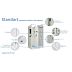 Душевая кабина Niagara Standart ST100/80/15Q/BK [1000х800х2000] низкий поддон*